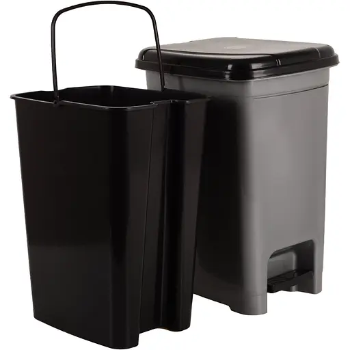 Кошик для сміття Violet House 0152 Metalic з педаллю та внутрішнім контейнером 25 л (0152 METALIC 25 л, педал.+ вн.конт.) - фото 2
