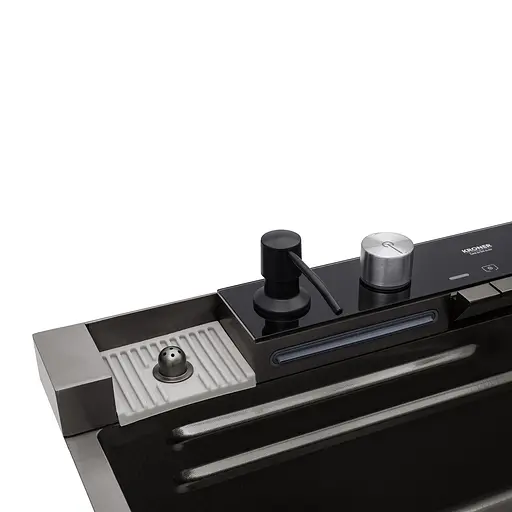 Кухонна мийка Kroner KRP Schwarze - SET7546ARTHM PVD (3.0/0.8 мм) CV033375, Чорний - фото 8