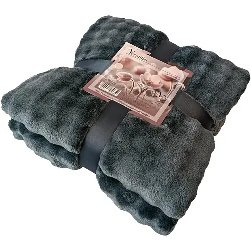 Плед рельєфний Versailles Насичений графіт 200х220 см VS-PR-4400G (147969) - фото 2