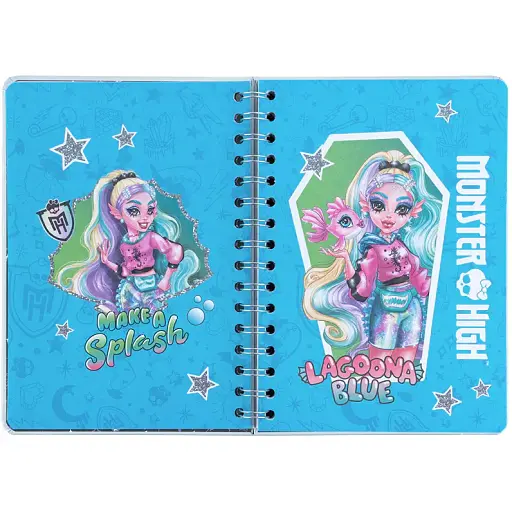 Щоденник шкільний Kite Monster High на спіралі тверда обкладинка (MH25-438) - фото 4