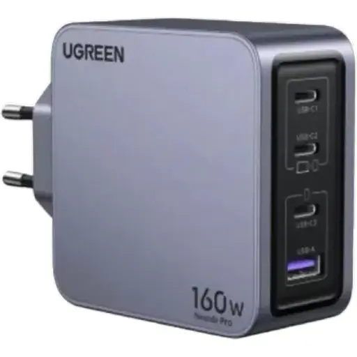 Зарядний пристрій Ugreen 160 W Nexode Pro GaN 1U+3C X763 - фото 1