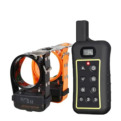 Електронний нашийник 2х для великих собак + антилай 2в1 Trainertec PTS1200 водонепроникний до 1200 м (100910-2)