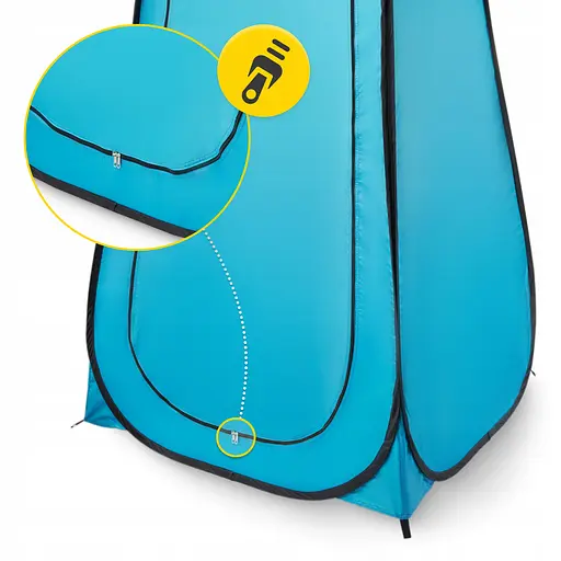 Намет туалет-душ, переодягальня Mountain Goat Pop-Up 200 x 110 x 110 см саморозкладний Sky Blue (P-5905973401456) - фото 5