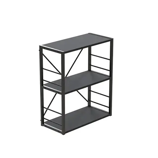 Этажерка 3/60 Серии Коннект 73x60x28 черный ДСП Сосна Кембра 16мм FRD-104259