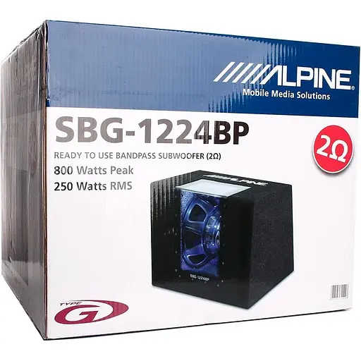 Автомобільний сабвуфер Alpine SBG-1224BP [54722] - фото 5