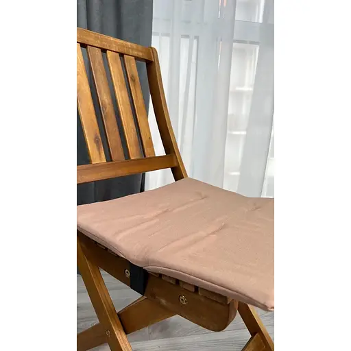 Водоотталкивающая подушка на стул Ореховый однотон (2 шт.) - фото 4