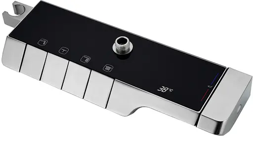 Душовя система Rea Rob з термостатом і виливом nikiel brushed REA-P6624, Нікель - фото 7