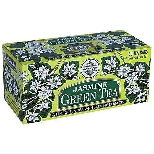 Чай зелений Mlesna Жасмин в пакетиках паперова коробка 100 г - фото 1