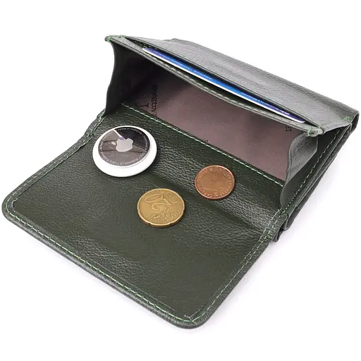 Жіночий гаманець компактного розміру з натуральної шкіри ST Leather 11.5х8.5х2 см acs0029647 - фото 9