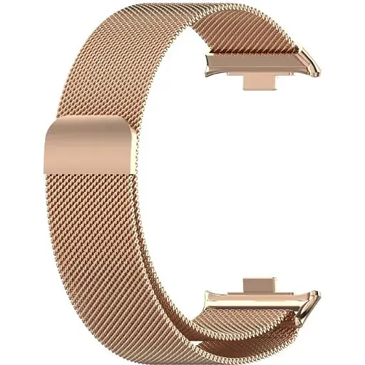 Ремешок DK для Xiaomi Mi Band 8 Pro Metal Milanese Loop Magnetic (017123) (rose gold) - фото 2