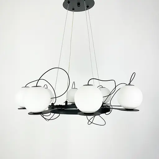 Люстра в форме кольца Hubble Bubble Line.F Диаметр 60см - фото 2