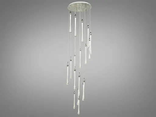 Каскадна світлодіодна люстра для холу потужністю 45 Вт - фото 2
