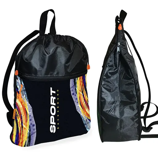 Рюкзак-мішок для взуття, спортивної форми Sport дитяча сумка для змінки з розширювачем (01402)