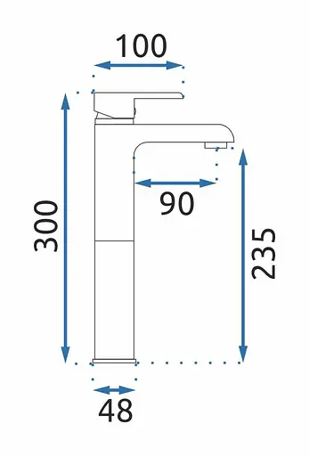 Смеситель для умывальника Rea Bloom высокий black/золото REA-B9936 Черный маовый - фото 5