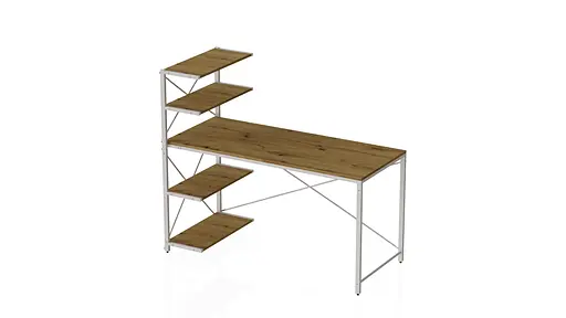 Компьютерный стол Ferrum-decor Джек 75x120x70 Белый ДСП Артизан (FRD-105407) - фото 4