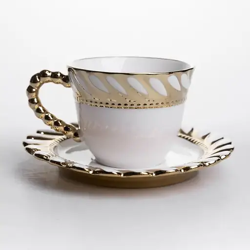 Сервіз порцеляновий Yiwu Tiffany 24 предмети на 6 персон обідній сервіз тарілок і чашок для сервірування XZ-24PCS - фото 5