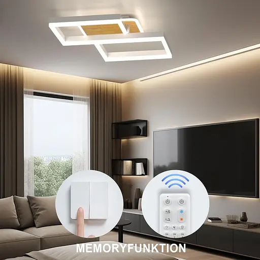 ANTENLICHT 40 Вт светодиодный светильник для гостиной с регулируемой яркостью и дистанционным управлением - фото 4