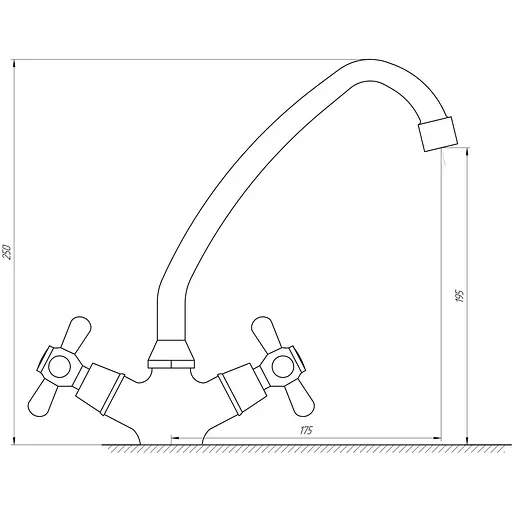 Змішувач для кухні Globus Lux GB-SHARM-0300-00 - фото 4