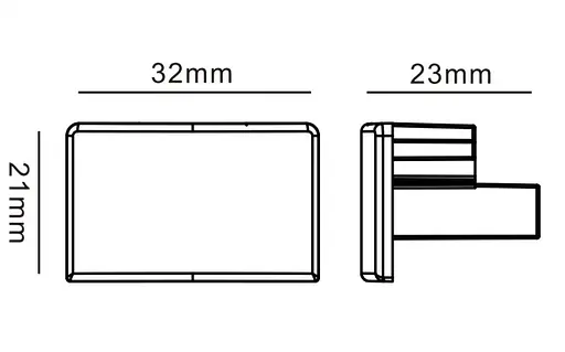 Заглушка Kloodi KDTR-266 BK чорна - фото 2