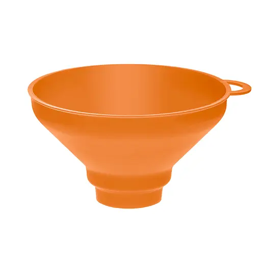 Воронка (лейка) Ø 15,5 см пластиковая с широким горлом на банку, Kitchette Оранжевый 86411 - фото 6