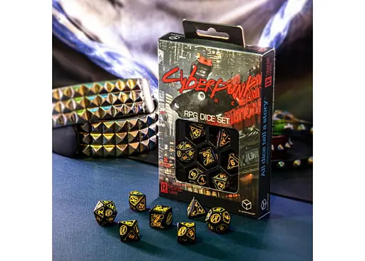 Набор кубиков Cyberpunk Red Dice Set - Wet Work , 7 шт. (SCPU02) - фото 5