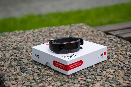 Розумний фітнес-браслет Jiks Fit з тонометром та виміром ЕКГ (Чорно-червоний) - фото 5