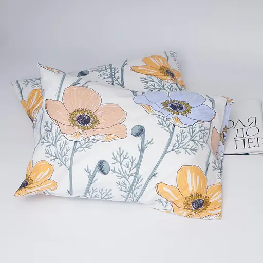 Набор наволочек Moon&Star Ranforce Elite Gold Poppy 70х70 см 2 шт - фото 1