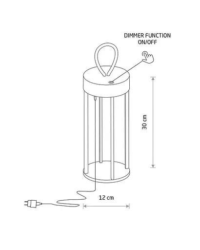 Світильник вуличний портативний Nowodvorski 11537 Nala LED 1x4W 2700K 170Lm IP54 білий - фото 9