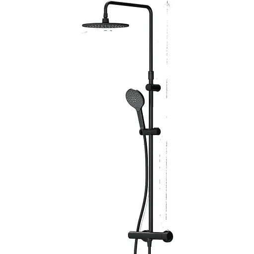 Душова система ShowerSpot з термостатом Am.Pm Like black matt F0780422, Чорний матовий - фото 1