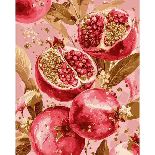 Картина по номерам Santi Золотой гранат 40х50 см (955764) - фото 1