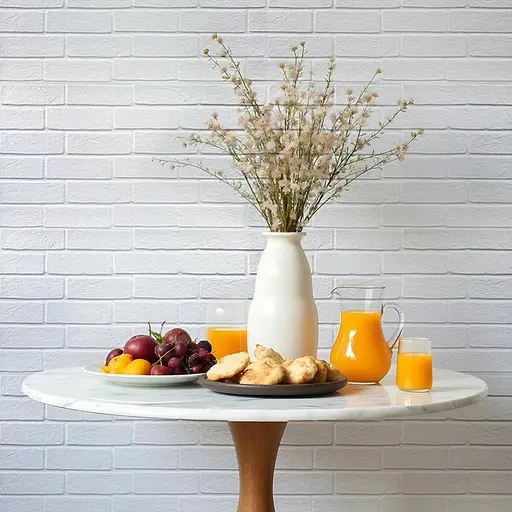 Декоративная ПВХ панель 960х480х4мм Белый кирпич SW-00001427 - фото 7