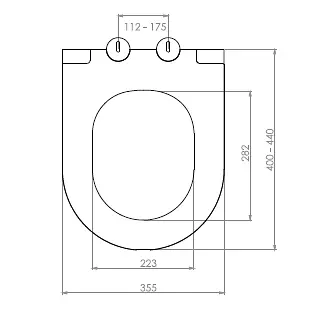 Сиденье для унитаза NKP Slim Elegance с крышкой и функцией микролифта 0411 - фото 2