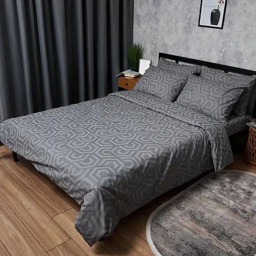 Комплект постельного белья Moon&Star Бязь Gold Люкс Urban Style Семейный 160х220х2 наволочки 2х50х70 - фото 1