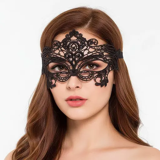 Еротична маска на очі чорна One size (K0072-1) - фото 1