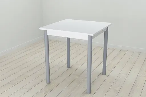 Стіл кухонний Ferrum-decor Агата 75x70x70 Сірий ДСП Біле 16мм (FRD-106242)