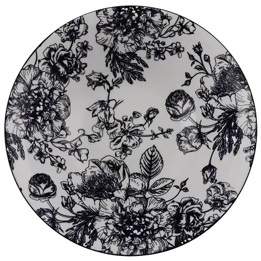 Тарелка Limited Edition Blossom Blue 19 см десертная белая (YF7001-2)
