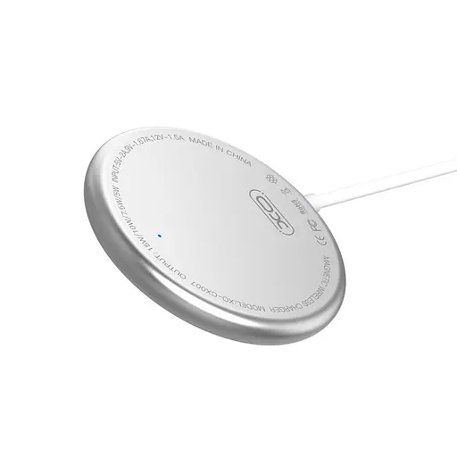 Бездротовий зарядний пристрій XO CX008 Magnetic 15 W білий - фото 2