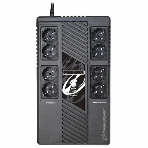 Джерело безперебійного живлення PowerWalker 1000 ВА / 600 Вт / 9 А*ч (10121162) - фото 3