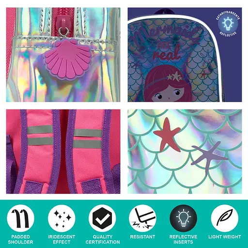 Дитячий рюкзак Perletti Kids Mermaid блакитний (P14120) - фото 4