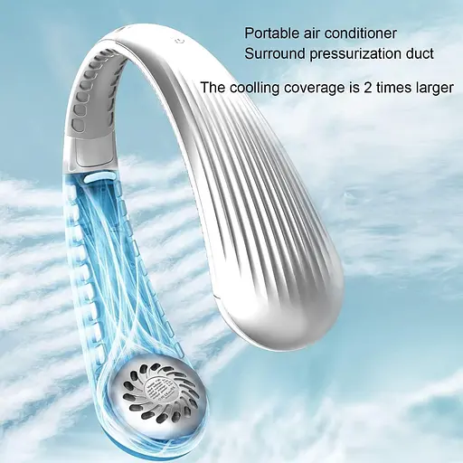 Портативный вентилятор для шеи TONIFAY безлопастный 4000 мАч перезаряжается - фото 5