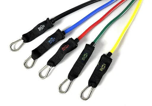 Набір гумових джгутів-еспандерів EasyFit Бубновського для фітнесу та реабілітації з 5 шт. (EF-6333) - фото 3