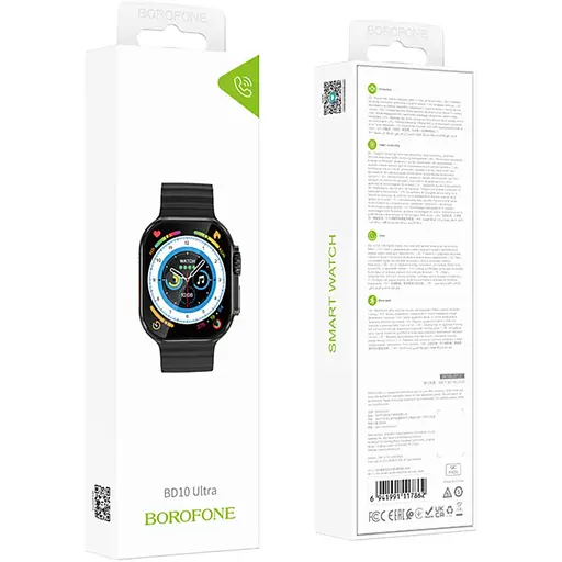 Смарт-годинник BOROFONE BD10 Ultra Smart sports watch (call version) Black - фото 2