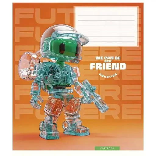 Зошит учнівський "We can be best friend" Школярик 012-3461C 12 аркушів Різнокольоровий - фото 1