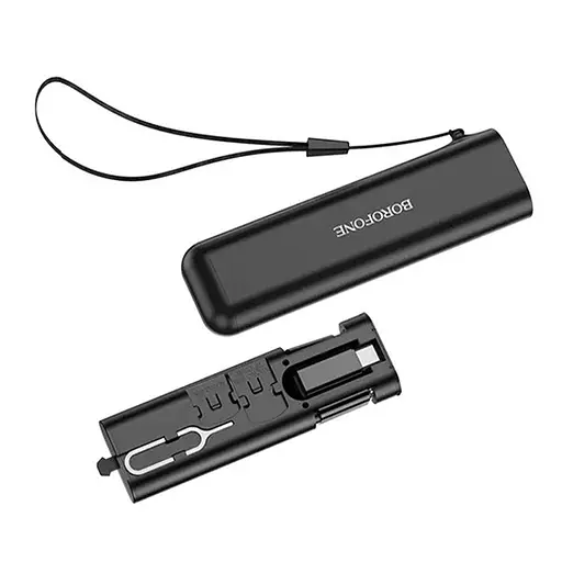 Багатофункціональний комплект Borofone кабель з адаптерами BU36 60W 3 в 1 Lightning / Micro USB / Type-C - фото 2