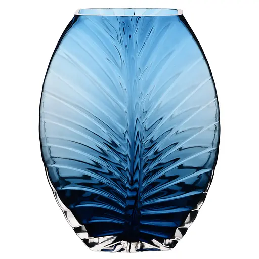 Ваза Viva Leaf голубой 25 см (A060188)