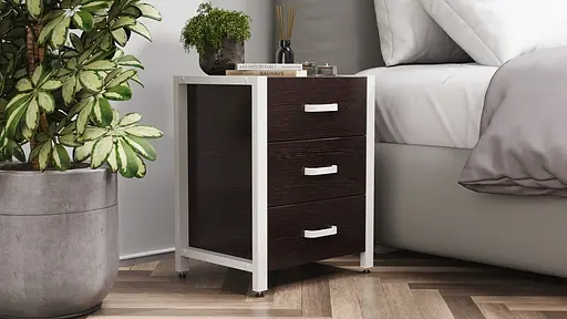 Тумба універсальна Ferrum-decor Вів'єн 3 50x41x40 білий ДСП Венге 16мм (FRD-106182) - фото 7