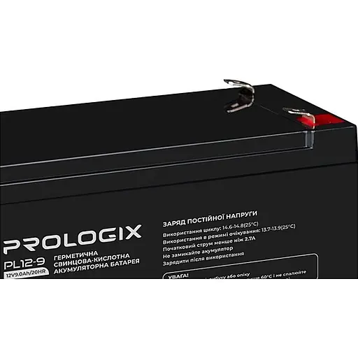 Аккумулятор Prologix AGM 12V/9Ah (PL12-9) [112357] - фото 2