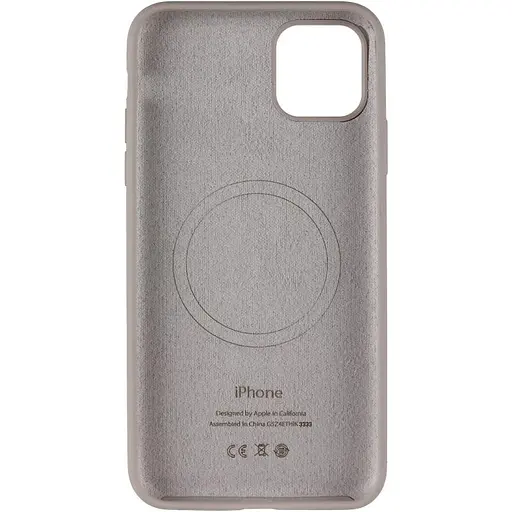 Чехол Epik Silicone Case Full Protective AA with MagSafe для Apple iPhone 11 Pro Max 6.5 Серый/Light Grey - фото 3