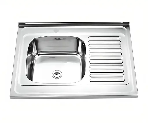 Мийка кухонна Kraft 8060L-D Decor прямокутна 800х600х180 мм 0,8 мм 30412 - фото 1