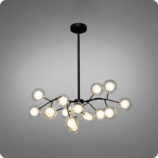 Люстра подвесная 517 Dlight на 18 ламп Черный (01945) - фото 1